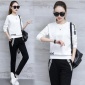 外貿(mào)批發(fā)春秋韓版長(zhǎng)袖衛(wèi)衣長(zhǎng)褲兩件套女休閑時(shí)尚運(yùn)動(dòng)套裝女裝新款